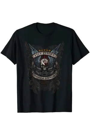 Five Finger Death Punch Winged Knuckles T-Shirt ( , S, Halbarm, Unisex, Klassische Passform, Winter, Imported)