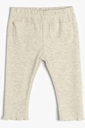 Koton Babygirl Basic Leggings Pocket Detail Ribbed