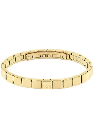 Calvin Klein Armband mit Knebelverschluss für Herren Kollektion MINIMALISTIC SQUARES aus Edelstahl oder Leder