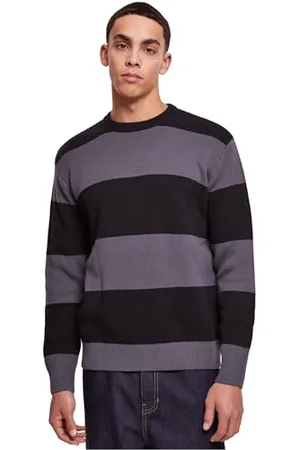 Urban classics Herren TB6342-Heavy Oversized Striped Sweatshirt, , 5XL