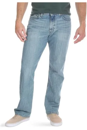 Wrangler Herren Regular Fit Comfort Flex Waist Jeans, Blau-Chalk Blue, 32W / 34L