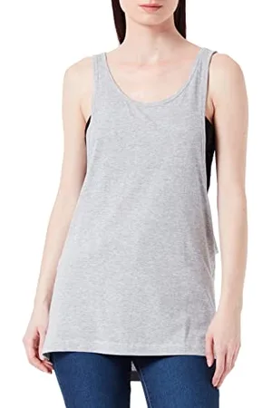 Urban classics TB358 Damen Sport T-Shirt Ladies Loose Tanktop (Grey) Medium