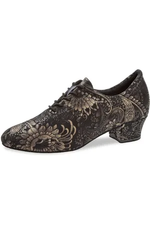 Diamant Damen 199-034-623 Tanzschuhe, Schwarz/Gold, 41 EU