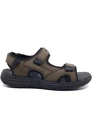 KangaROOS Unisex K-Ze Willow Sandale, dk Brown/Jet Black, 40 EU