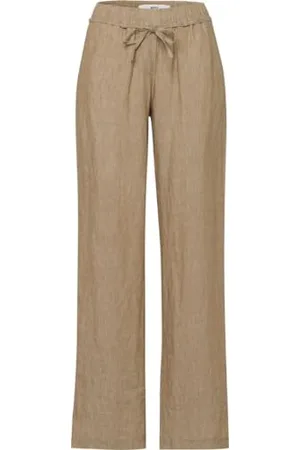 Brax Damen Style Farina Leinenhose mit Legerer Silhouette Freizeithose, , 36W x 30L