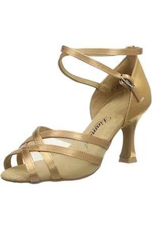 Diamant Damen Latein Tanzschuhe 035-087-087, Braun (Bronze), 33 1/2 EU (1.5 Damen UK)