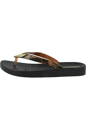 Ipanema Damen Elegance FEM Zehentrenner, Black/Brown/Gold, 35/36 EU