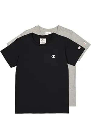 Champion Jungen Legacy Basics B-S-S 2-Pack Crewneck T-Shirt, , 11-12 Jahre (2er Pack)