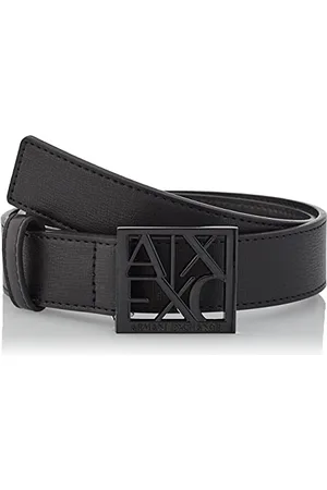 Armani Exchange Damen Black Susi Medium Belt, , 85