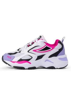 Fila CR-CW02 RAY Tracer Kids Sneaker, White-Sweet Lavender, 28 EU