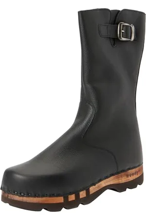 Woody Herren Mario Halblange Stiefel, Nero, 45 EU