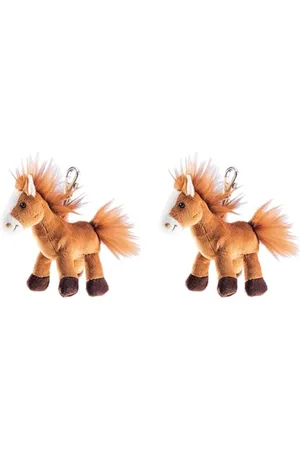 SCHAFFER Knuddel mich! 232 Plüsch Schlüsselanhänger Pferd Magic, 8-12 cm (Packung mit 2)