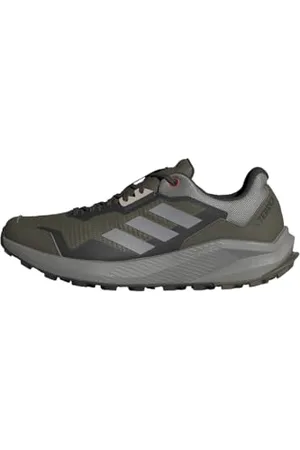 adidas Herren Terrex Rider Trail Running Shoes Trailrunning-Schuhe, Olive Strata/Solid Grey/Orange, 46 EU