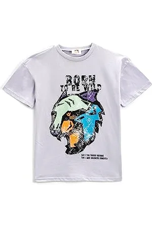 Koton Boyss Tiger Printed Short Sleeve Crew Neck T-Shirt, , 5-6 Jahre EU