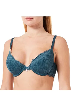 Emporio Armani Damen 1673942F20620731 Push Up Bra Remov.Pads 2Loop, Blue, 34D
