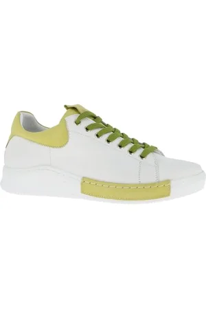 Charlotte Of Sweden Damen Sneaker, weiß/Kiwi, 38 EU