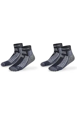 Black Crevice Merino Outdoorsocken kurz, 2 Paar, black/white, 39-42
