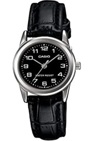 Casio Damen Analog Quarz Uhr mit Leder Armband LTP-V001L-1
