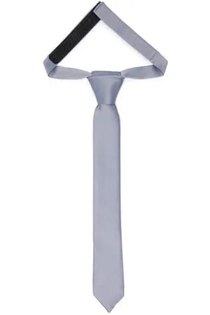Ladeheid Kinder Krawatte für Jungen - Eleganter matter Look, Vorgebunden mit einem Klettverschluß, Perfekt für besondere Anlässe - Stilvolle Ansteckkrawatte TKM (31cm x 4cm, )