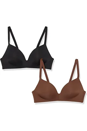Amazon Damen Leicht gefütterter; bügelloser BH, 2er-Pack, , 90E