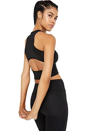 Trendyol Damen Black Cut Out gedetailleerde sportblouse Blouse, , S EU