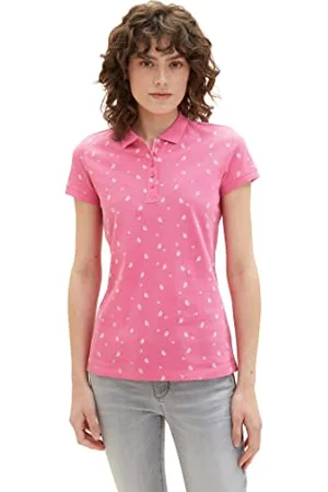 TOM TAILOR Damen Basic Slim Fit Polo Shirt, ,L