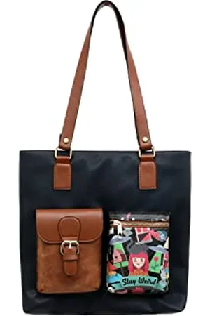Dogo Vegane Damen Schultertaschen Umhängetaschen Multi Pocket Bag - Stay Weird