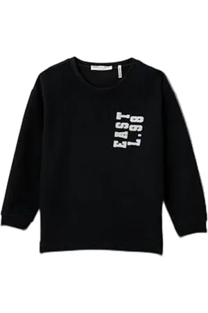 Koton Boys Varsity Sweatshirt Crew Neck Printed