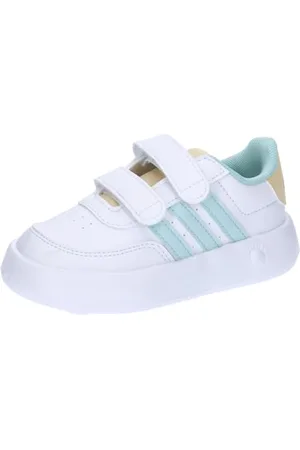 adidas Jungen Unisex Kinder Breaknet 2.0 Shoes Kids Tennisschuhe, Cloud White/semi Flash Aqua/orange Tint, 20 EU