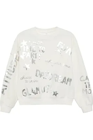 QS by s.Oliver Sweatshirt mit Metallic-Print,210,158-164 Große Größen