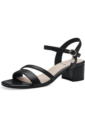 QS by s.Oliver Damen Sandalen mit Absatz Elegant Bequem, (Black), 38 EU