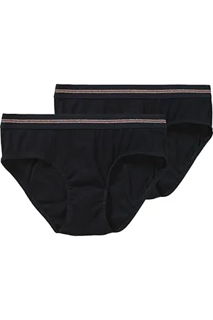 Schiesser Mädchen 2 Pack Panties Hipster - Organic Cotton Rippe Unterwäsche, , 164 EU