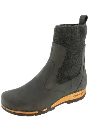 Woody Damen Simone Clog Stiefelette, Grigio, 39 EU
