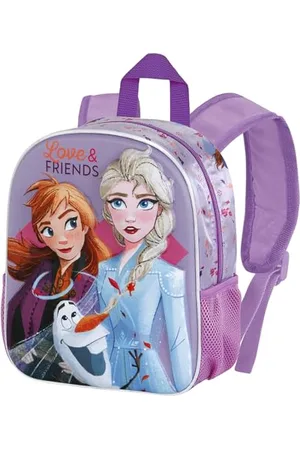 Disney Die Eiskönigin 2 (Frozen 2) Friends-Kleiner 3D Rucksack, Fuchsia, 26 x 31 cm, Kapazität 8,5 L