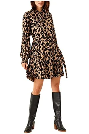 Garcia Damen Dress Kleid, Black, XL