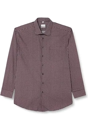 Seidensticker Herren Regular Fit Langarm Hemd, , 44 EU