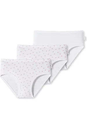 Schiesser Mädchen 3 PACK Slips Unterwäsche Feinripp - 100% Organic Bio Baumwolle - Größe 92 bis 140, , 104