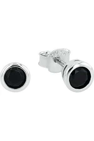 Amor Ohrstecker 925 Sterling Silber Damen Ohrschmuck, mit Zirkonia synth., 0,5 cm, Silber, Kommt in Schmuck Geschenk Box, 9131730