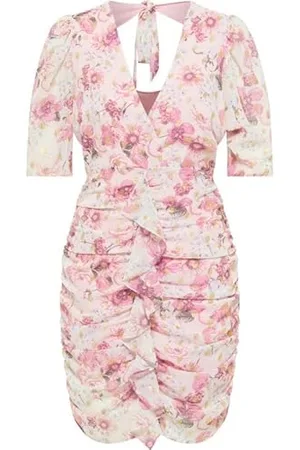 Faina Damen Drapiertes Kleid Koosh, , XS