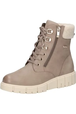 Caprice Damen Stiefeletten zum Schnüren Gefüttert Wasserabweisend, Braun , 41 EU