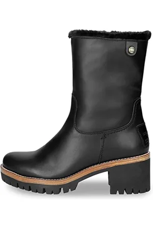 Panama Jack Damen Piola Mid Calf Boot, Negro, 39 EU