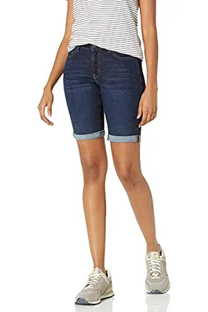 Amazon Damen Schmal geschnittene 23-cm-Bermudashorts aus Denim, , 38