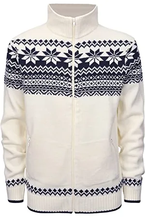 Brandit Norwegian Cardigan, Farbe: White, Größe: L