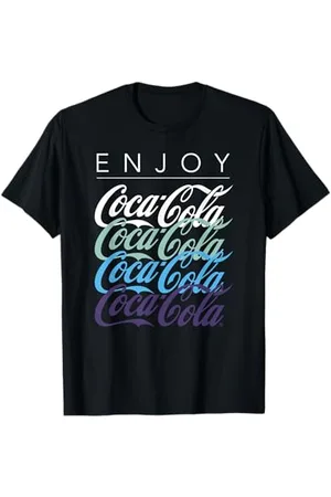 Coca-Cola T-Shirt Unisex Erwachsene Klein EU S Sommer Klassisch Kurzarm Crew-Ausschnitt Pull-On
