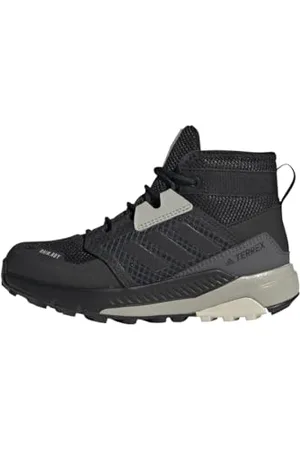 adidas Terrex Trailmaker Mid RAIN.RDY Hiking Shoes Wanderschuhe, Core Black/Core Black/Aluminium, 31 EU
