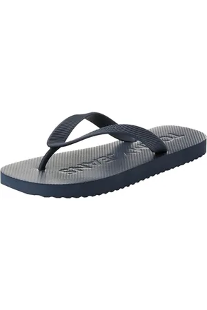 Tommy Hilfiger Damen Flip Flops Logo Zehentrenner, Blau (Dark Night Navy), 40