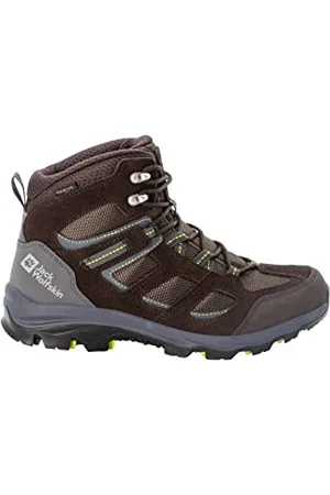 Jack Wolfskin Herren Vojo 3 Texapore Mid M, Dark Brown Lime, 47 EU