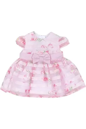chicco Elegantes Babykleid mit kurzen Ärmeln, mit bequemer Öffnung, aus weicher Baumwolle, maschinenwaschbar, Babykleidung 0-24 Monate, Entworfen in Italien