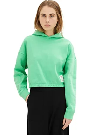 TOM TAILOR Damen Cropped Hoodie Sweatshirt