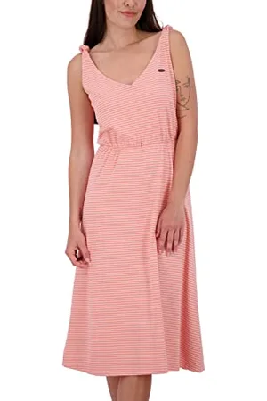 alife kickin ALIFE and Kickin MelinaAK Dress – Damen Jerseykleid Knielang – Bequem & Stylisch für Alltag & Freizeit – Freizeitkleid für Frühling & Sommer L